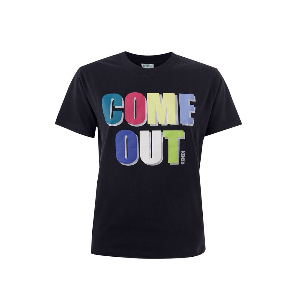 Kenzo Elegant Cotton Tee in Timeless Black - Ginchy