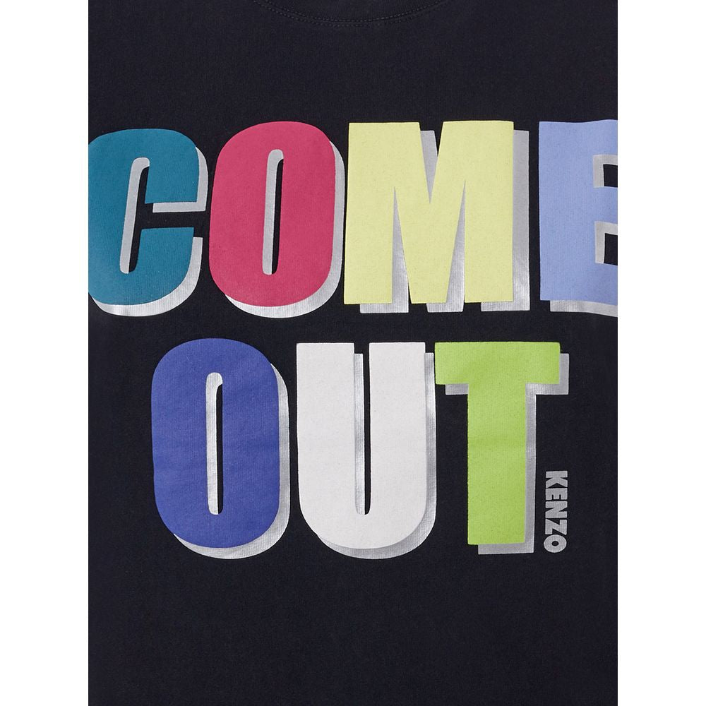 Kenzo Elegant Cotton Tee in Timeless Black - Ginchy