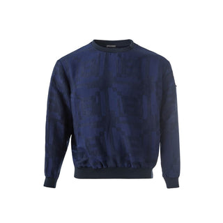 Emporio Armani Elegant Linen Blue T-Shirt for Men - Ginchy