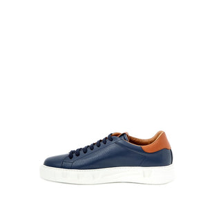 Roberto Cavalli Blue Leather Sneaker - Ginchy