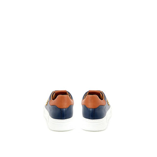 Roberto Cavalli Blue Leather Sneaker - Ginchy