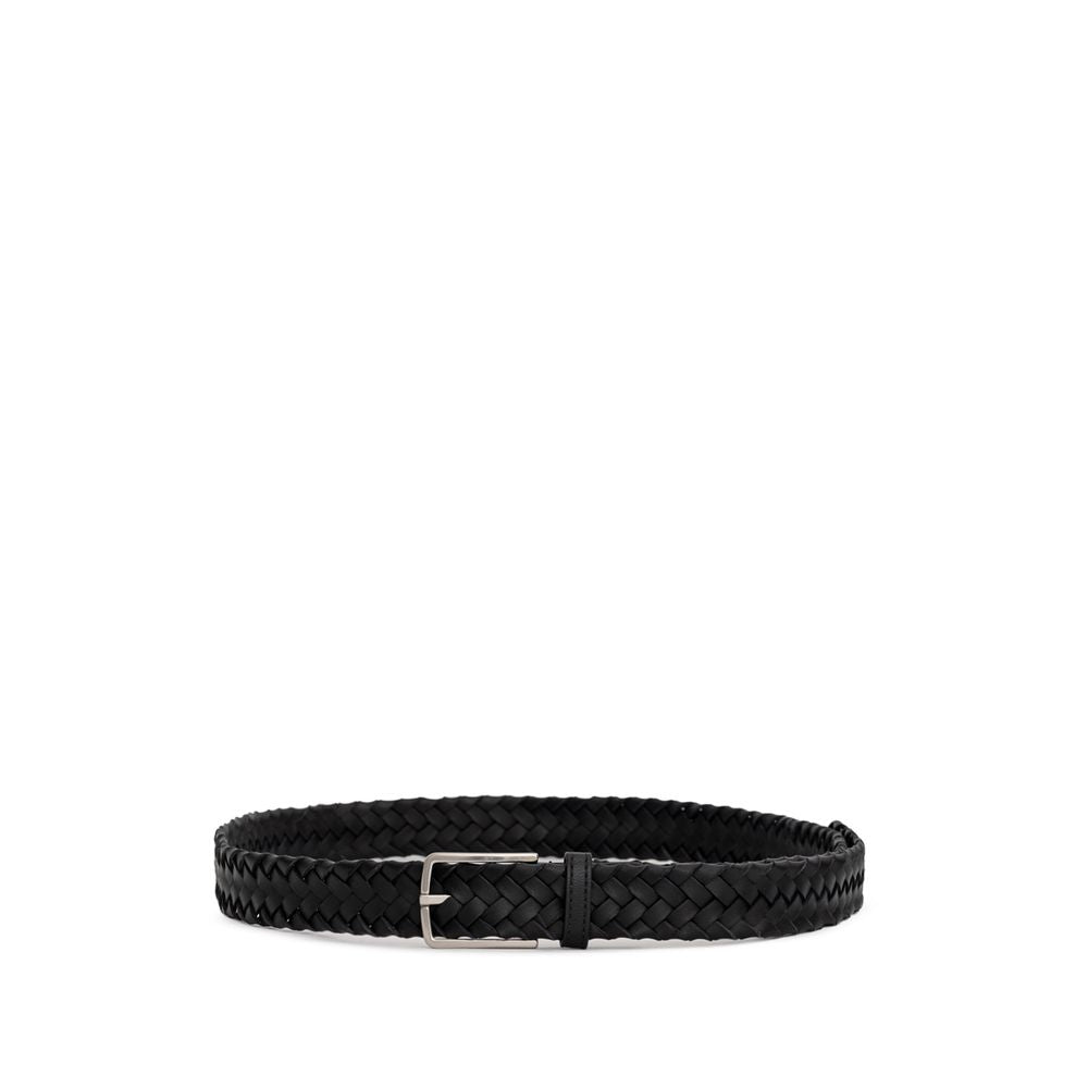 Bottega Veneta Black Leather Belt - Ginchy
