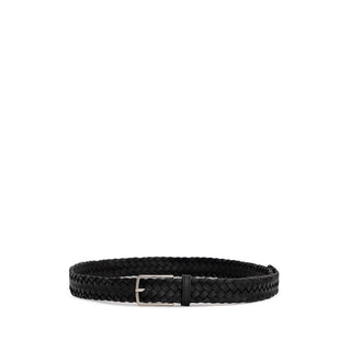 Bottega Veneta Black Leather Belt - Ginchy