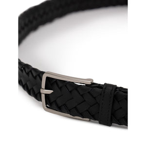 Bottega Veneta Black Leather Belt - Ginchy