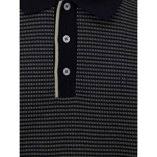 Dunhill Blue Cotton Polo Shirt