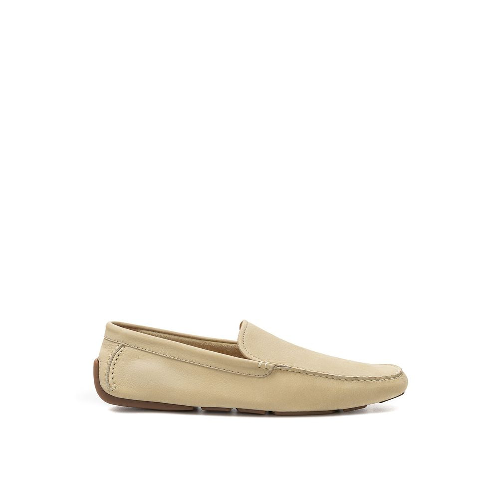 Bally Beige Leather Moccassin - Ginchy