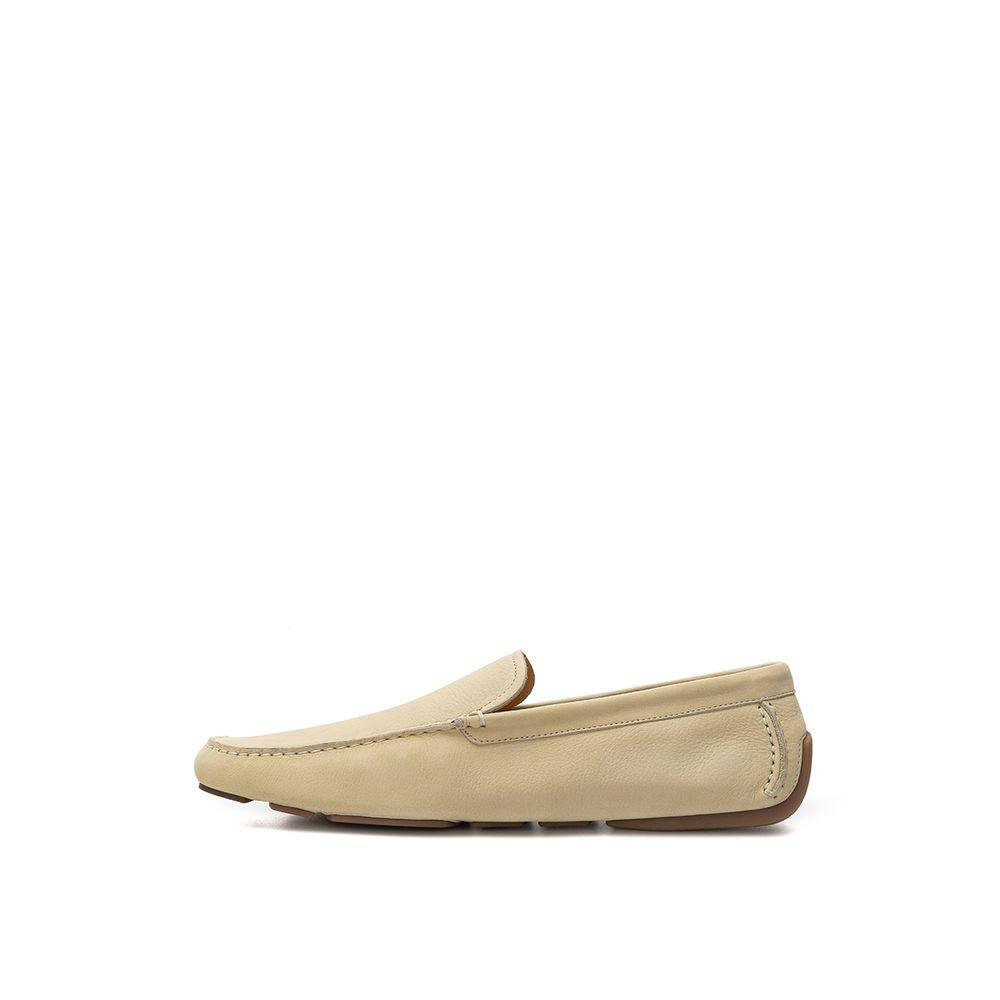 Bally Beige Leather Moccassin - Ginchy
