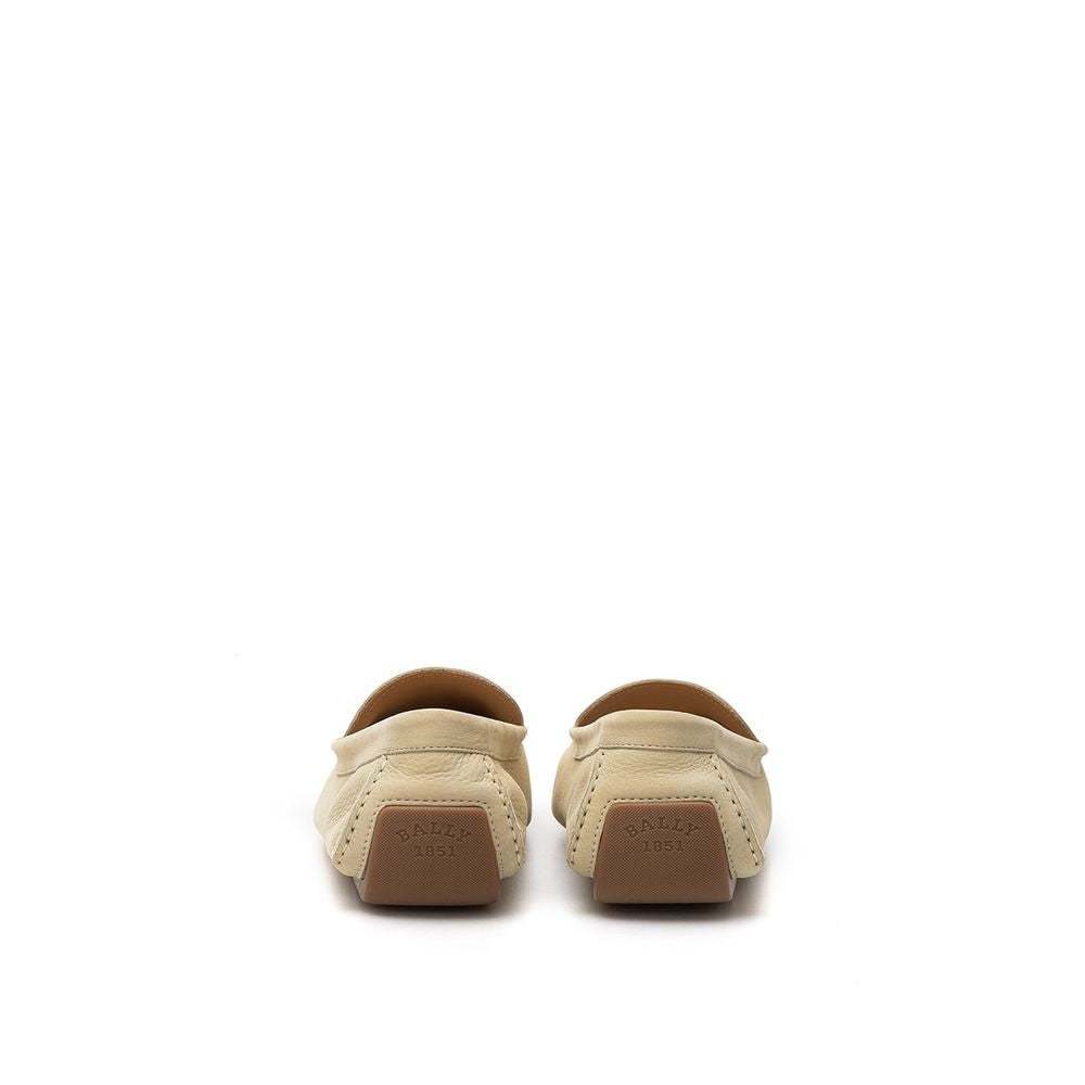 Bally Beige Leather Moccassin - Ginchy