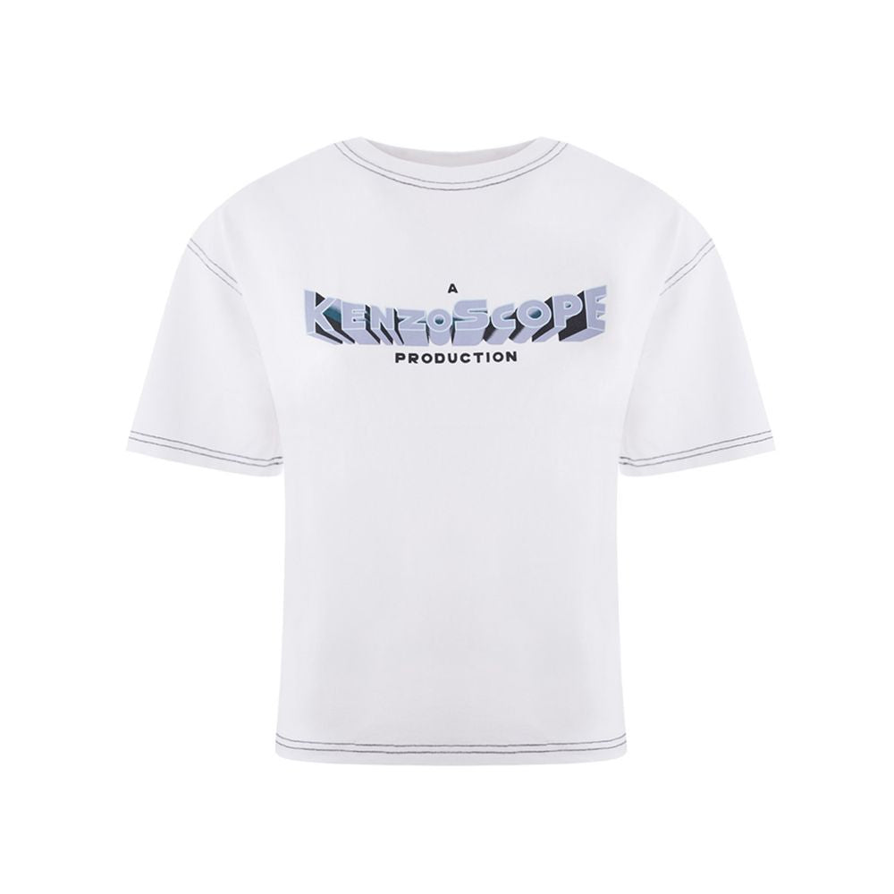 Kenzo Elegant White Cotton Top for Women - Ginchy