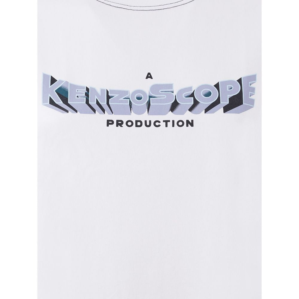 Kenzo Elegant White Cotton Top for Women - Ginchy