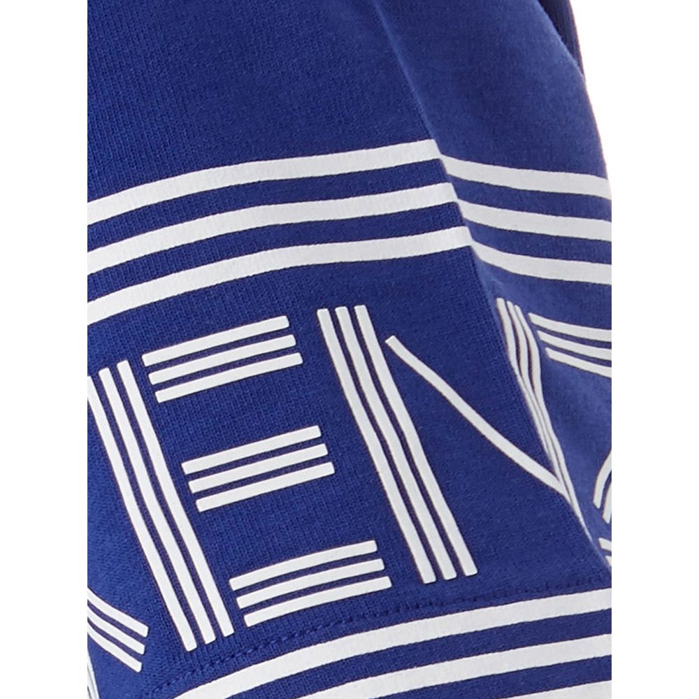 Kenzo Chic Blue Cotton Tee for Stylish Comfort - Ginchy