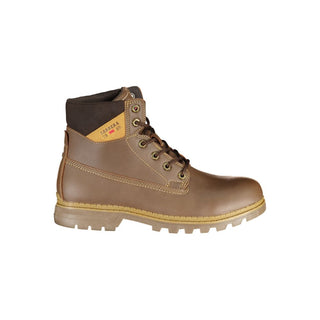 Carrera Chic Lace-Up Boots with Contrasting Details - Ginchy