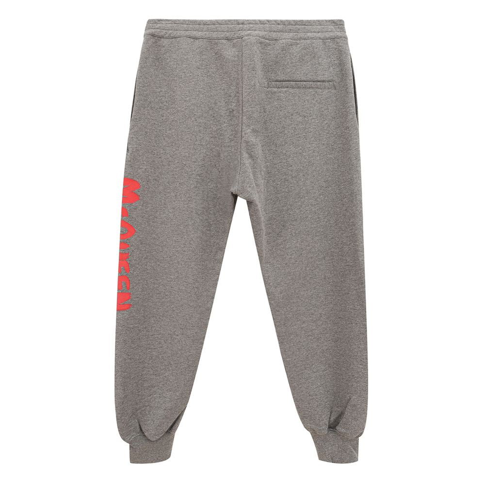 Alexander McQueen Chic Gray Cotton Blend Trousers - Ginchy