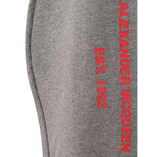 Alexander McQueen Chic Gray Cotton Blend Trousers - Ginchy
