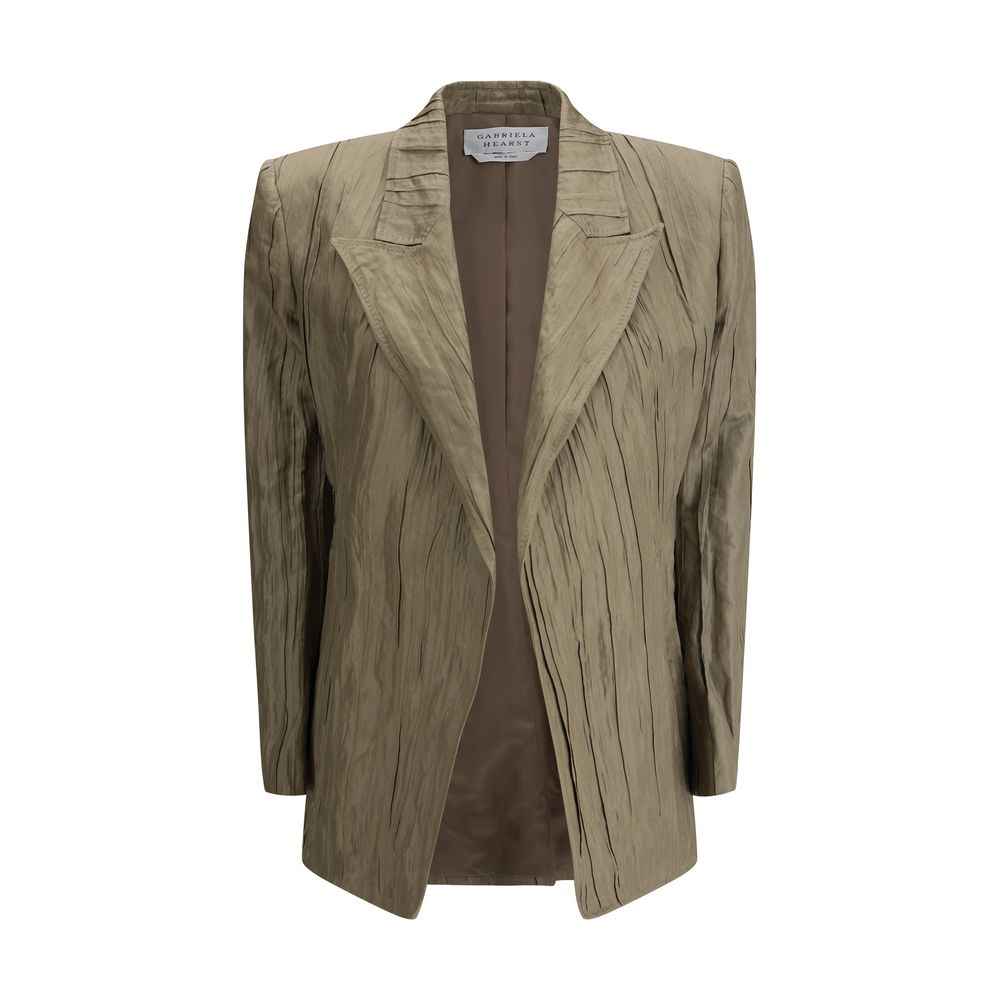 Gabriela Hearst Ruched silk Mairi Blazer