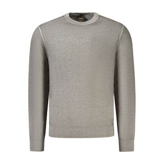 Hugo Boss Gray Wool Mens Sweater - Ginchy