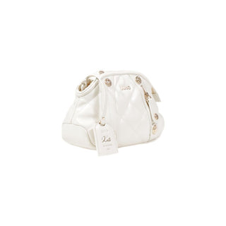 Liu Jo Quilted Cream Polyurethane Handbag