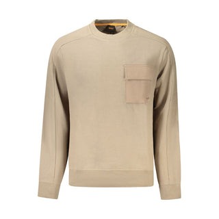 Hugo Boss Beige Cotton Men Sweater - Ginchy
