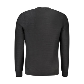 Hugo Boss Black Cotton Men Sweater - Ginchy