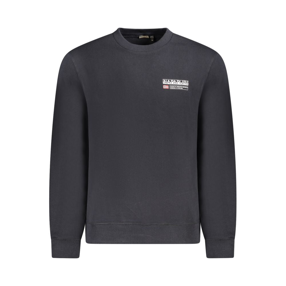 Napapijri Black Cotton Men Sweater - Ginchy