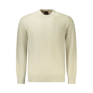 Hugo Boss Beige Cotton Men Sweater - Ginchy