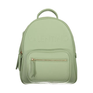 Mario Valentino Eco-Friendly Green Backpack with Dual Compartments