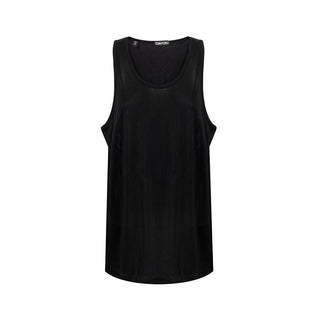 Tom Ford Black Viscose Tank Top - Ginchy