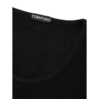 Tom Ford Black Viscose Tank Top - Ginchy