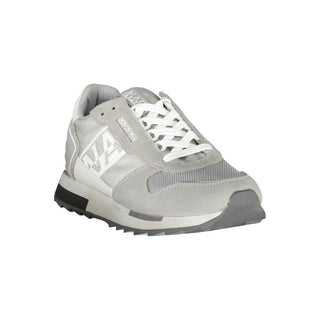 Napapijri Brown Leather Men Sneaker