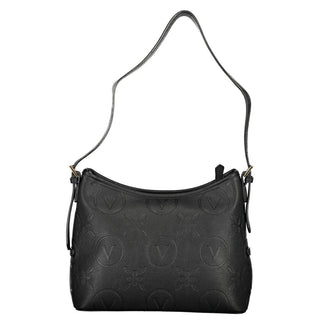 Mario Valentino Recycled Black Polyethylene Handbag with Adjustable Strap