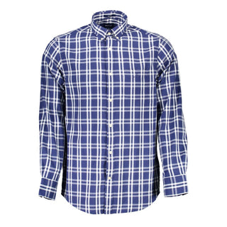 Gant Blue Cotton Men Shirt - Ginchy