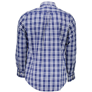 Gant Blue Cotton Men Shirt - Ginchy