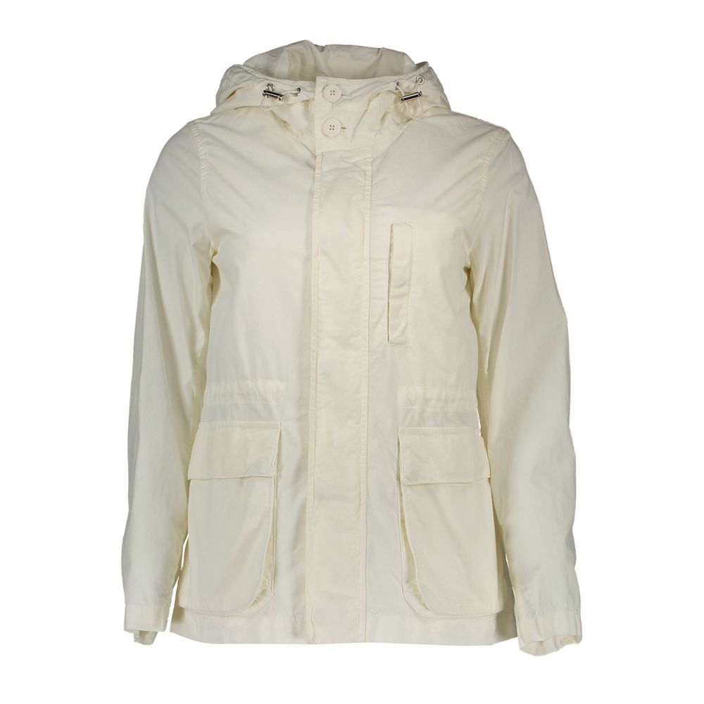 Gant White Cotton Women Jacket - Ginchy