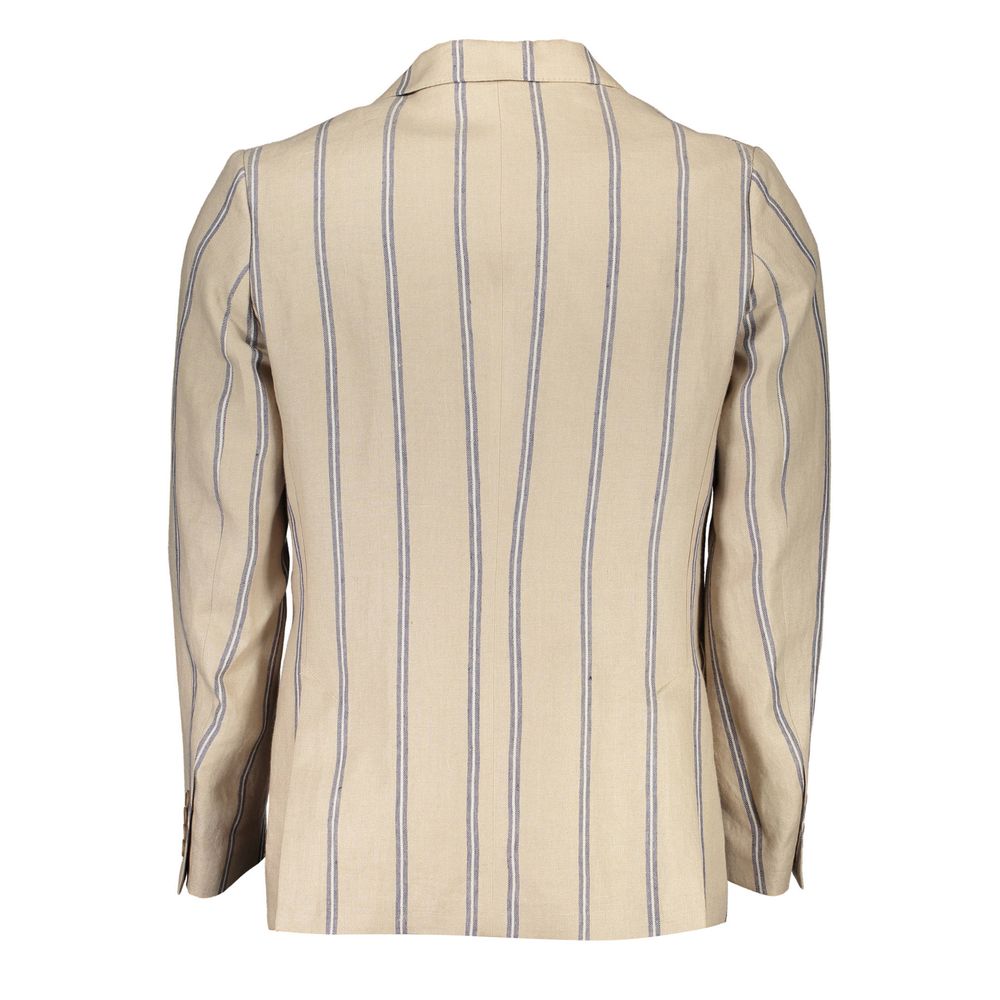 Gant Beige Linen Men Jacket - Ginchy