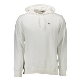 Napapijri White Cotton Men Sweater - Ginchy