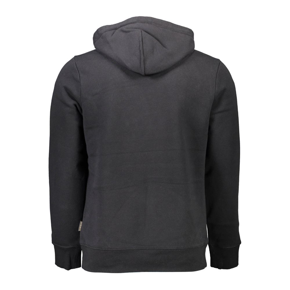 Napapijri Black Cotton Men Sweater - Ginchy