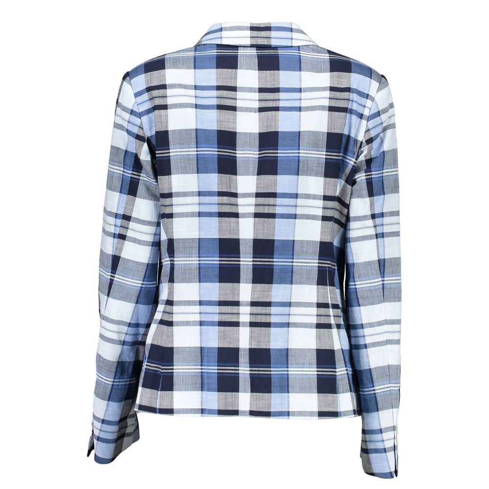 Gant Light Blue Cotton Women Jacket - Ginchy