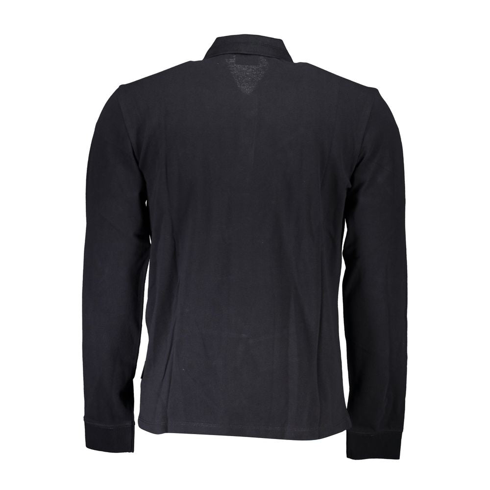 Napapijri Black Cotton Men Polo Shirt - Ginchy