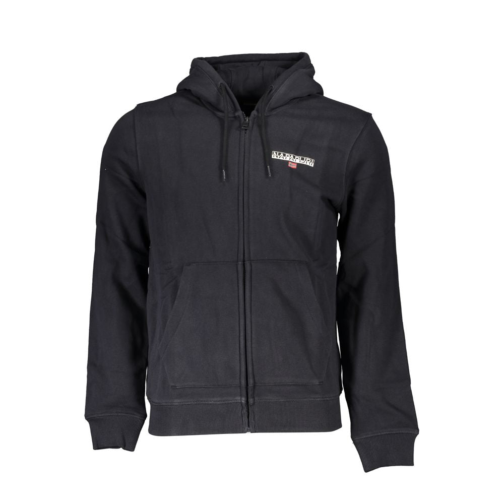 Napapijri Black Cotton Men Sweater - Ginchy