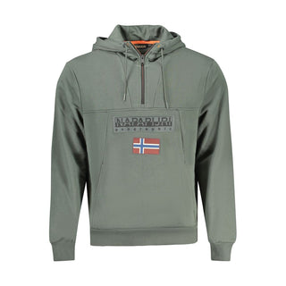 Napapijri Green Cotton Men Sweater - Ginchy