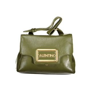 Mario Valentino Green Polyethylene Handbag with Adjustable Strap