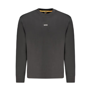 Hugo Boss Black Cotton Men Sweater - Ginchy