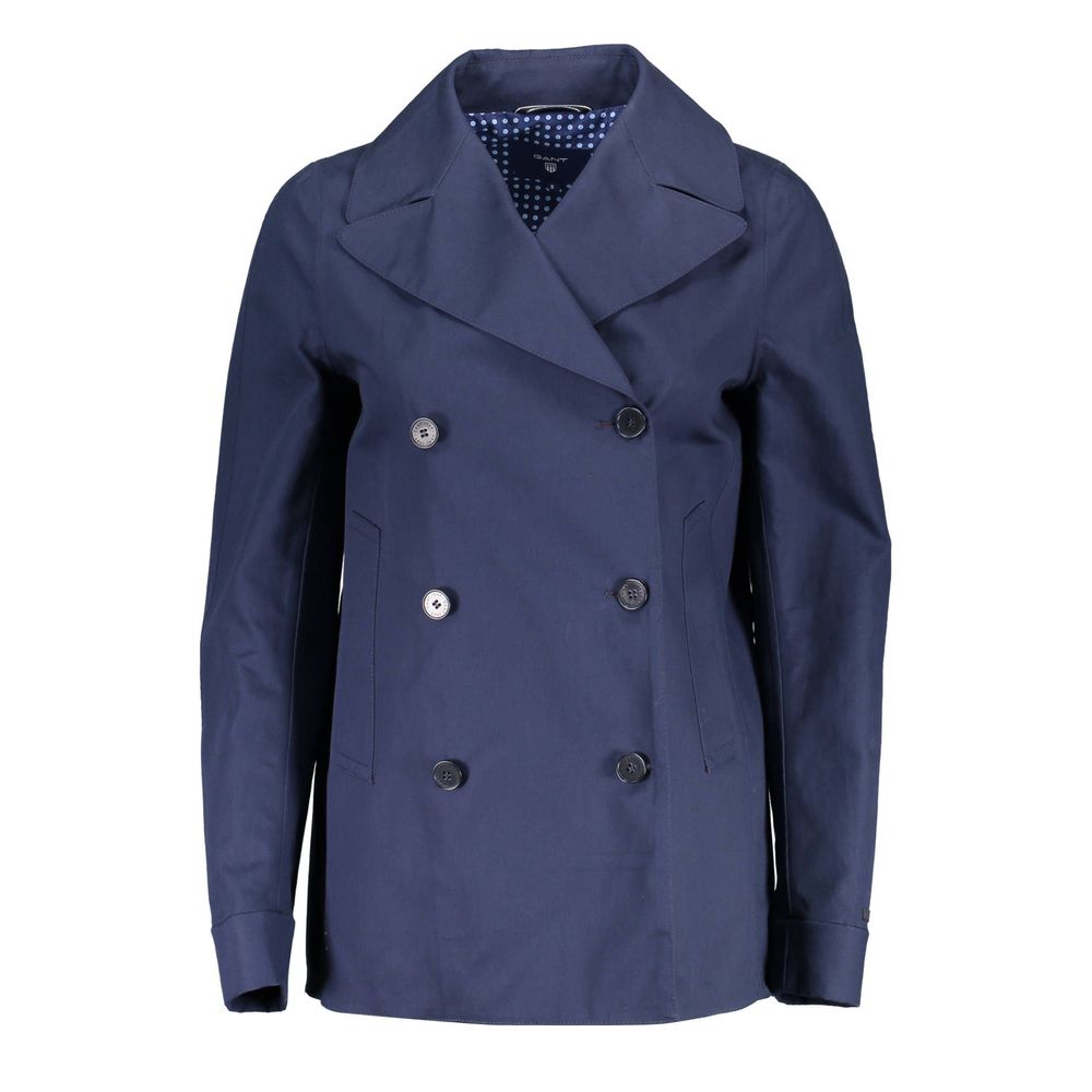 Gant Blue Cotton Women Jacket - Ginchy