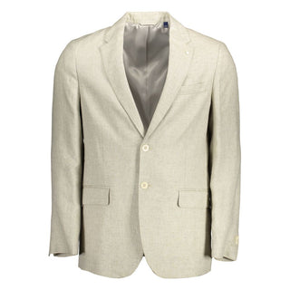 Gant Beige Linen Men Jacket - Ginchy