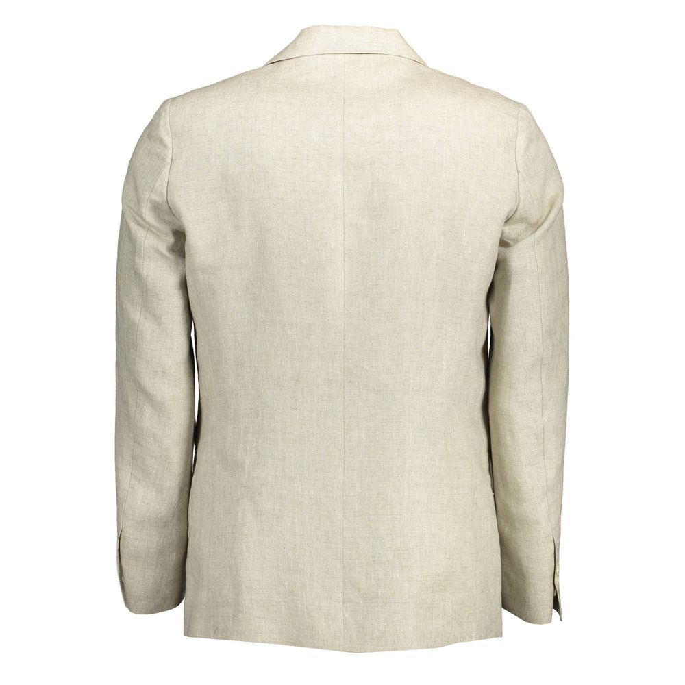 Gant Beige Linen Men Jacket - Ginchy