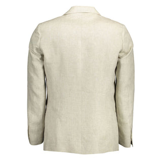 Gant Beige Linen Men Jacket - Ginchy