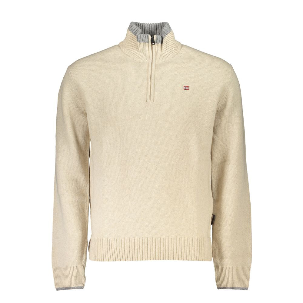 Napapijri Beige Fabric Men Sweater - Ginchy