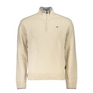 Napapijri Beige Fabric Men Sweater - Ginchy