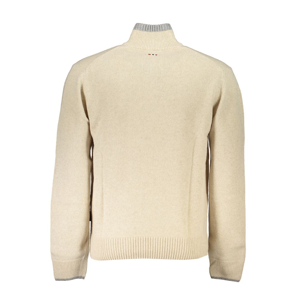 Napapijri Beige Fabric Men Sweater - Ginchy