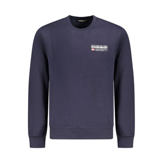 Napapijri Blue Cotton Men Sweater - Ginchy